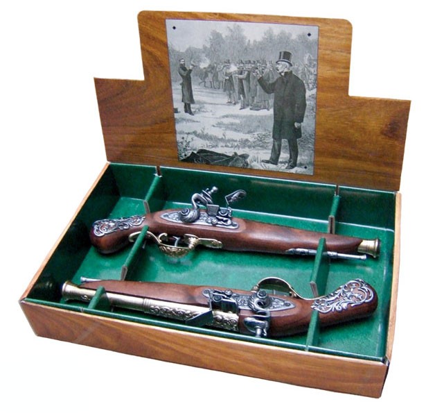 Conjunto de 2 pistolas de duelo inglesas, séc.