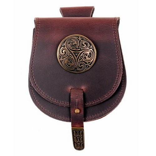 Pochete celta com Triskel (16x13 cm.)