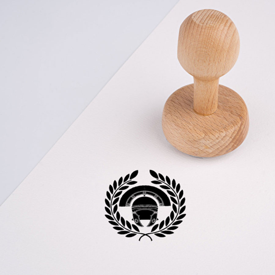 Carimbo e almofada de tinta das Legiões Romanas, várias cores