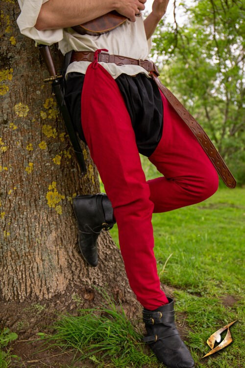 Leggings vintage de algodão na cor Vermelho Imperador