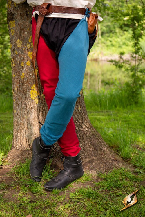 Leggings vintage de algodão azul enevoado