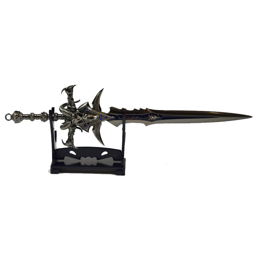 World of Warcraft Espada em miniatura Frostmourne com suporte