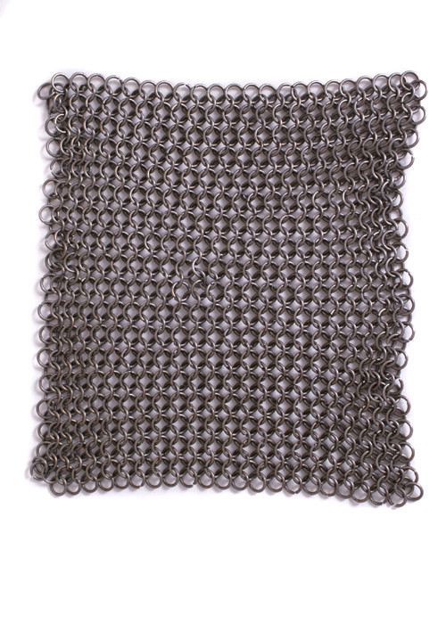 Cota de malha BTW 20 x 20 cm, anéis ID 8 mm.