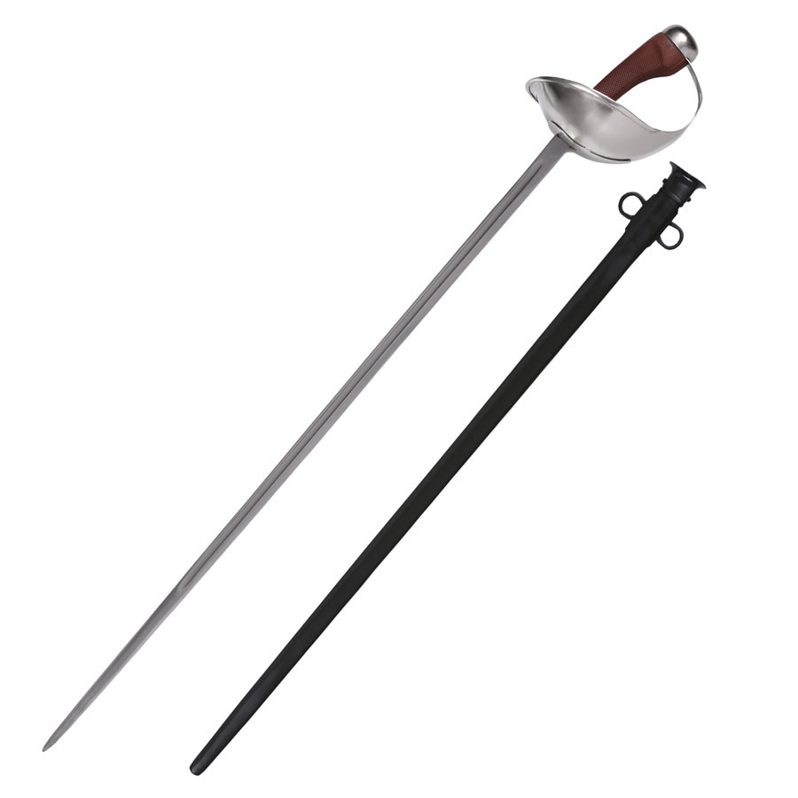 Sabre de cavalaria do exército britânico com bainha, ano 1908