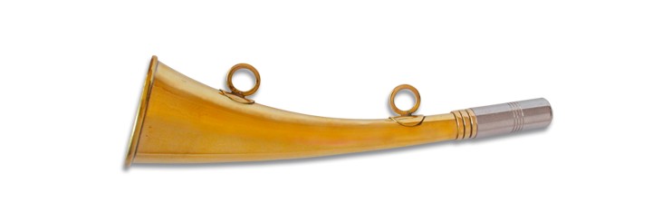 Inglês metais trompete, 16 cms.