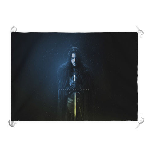 Banner-Bandeira Jon Snow Game of Thrones (70x100 cms.)