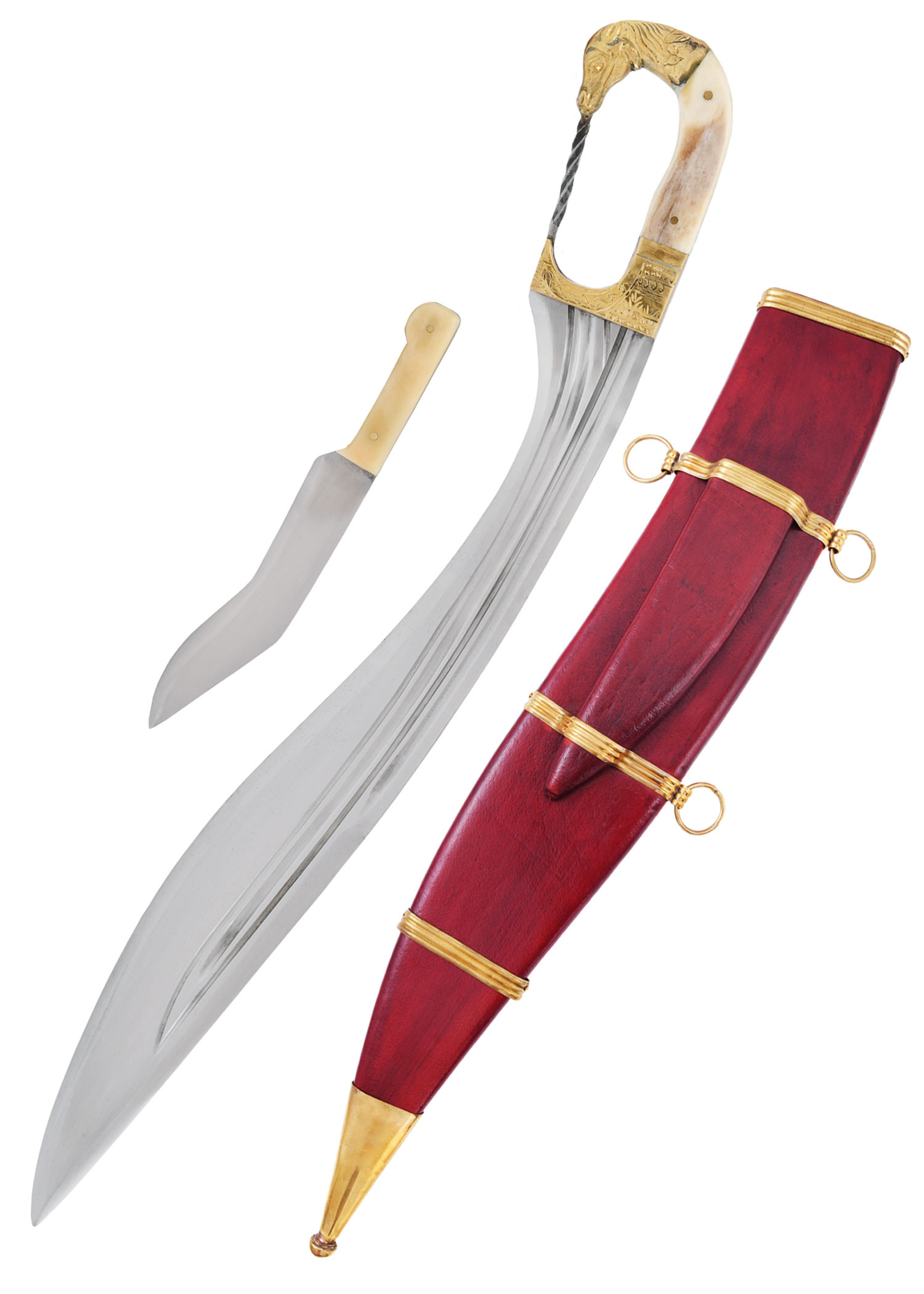 Falcata, Kopis com faca, cabo de cabeça de cavalo, s. IV-III AC