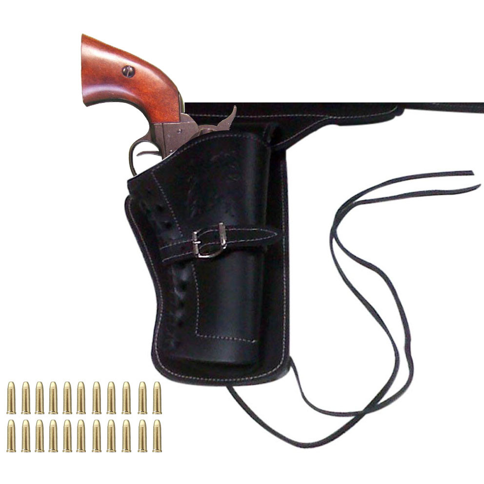 Pack Billy El Niño revólver, bandoleira e 22 balas, Velho Oeste