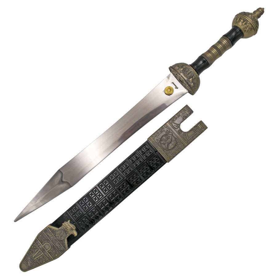 Adaga romana águia com pomo acabamento em bronze