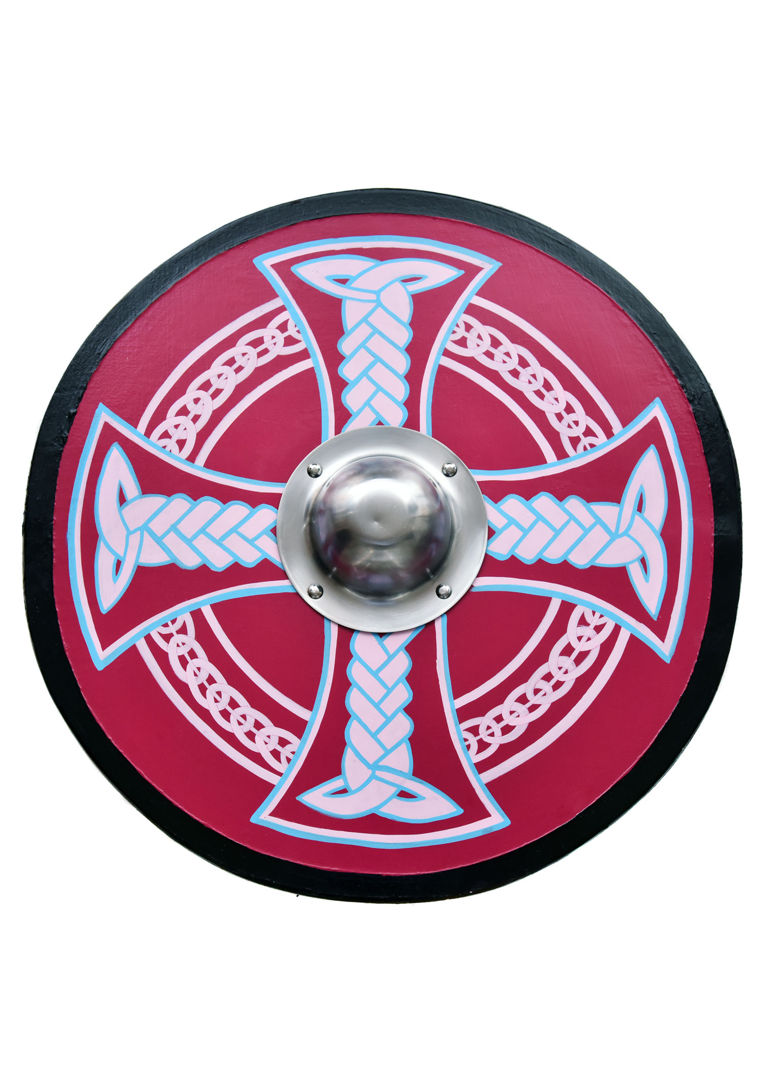 Escudo Viking pintado com Cruz Celta, 61 cm. QUALQUER