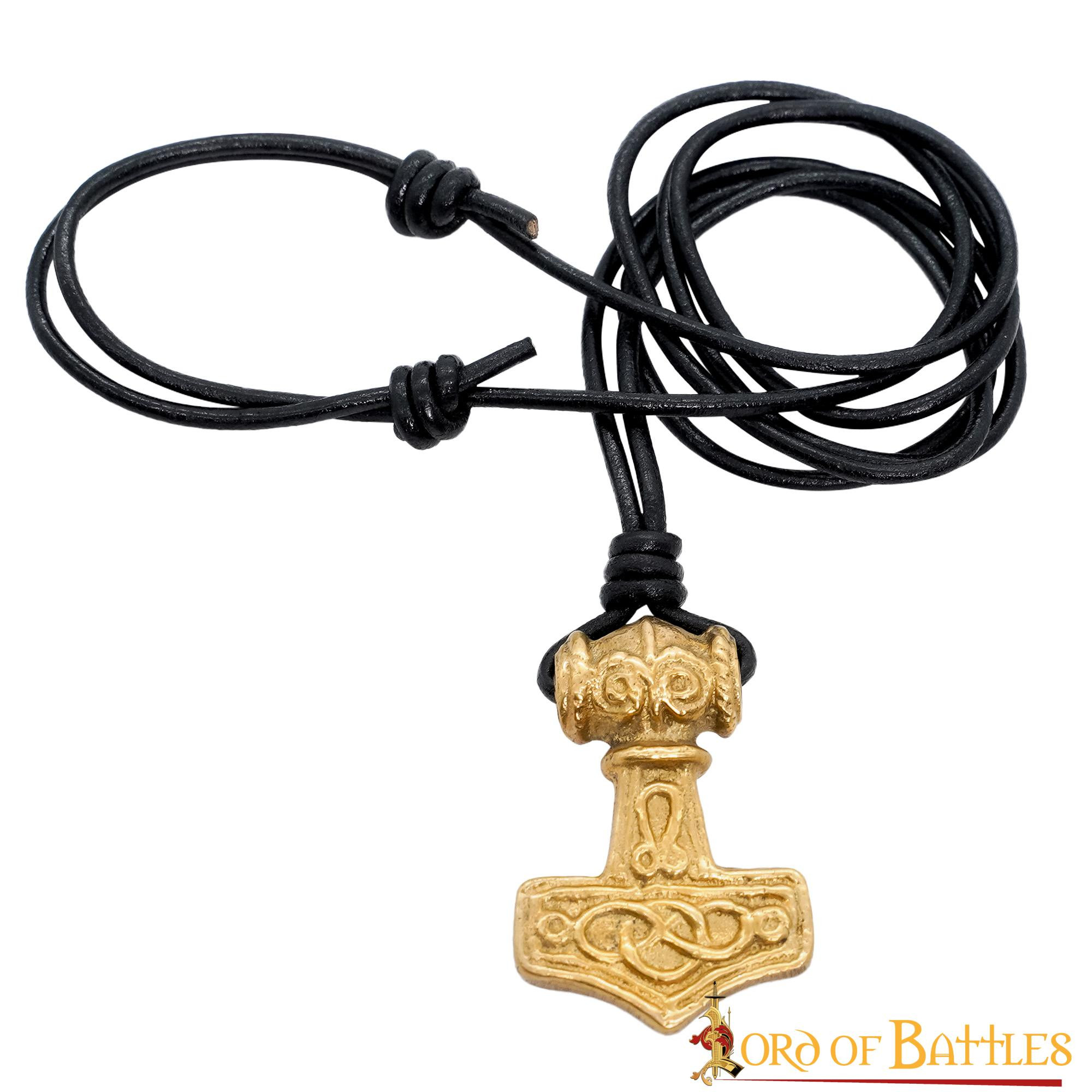 Pendente Viking Mjolnir Hammer em latão