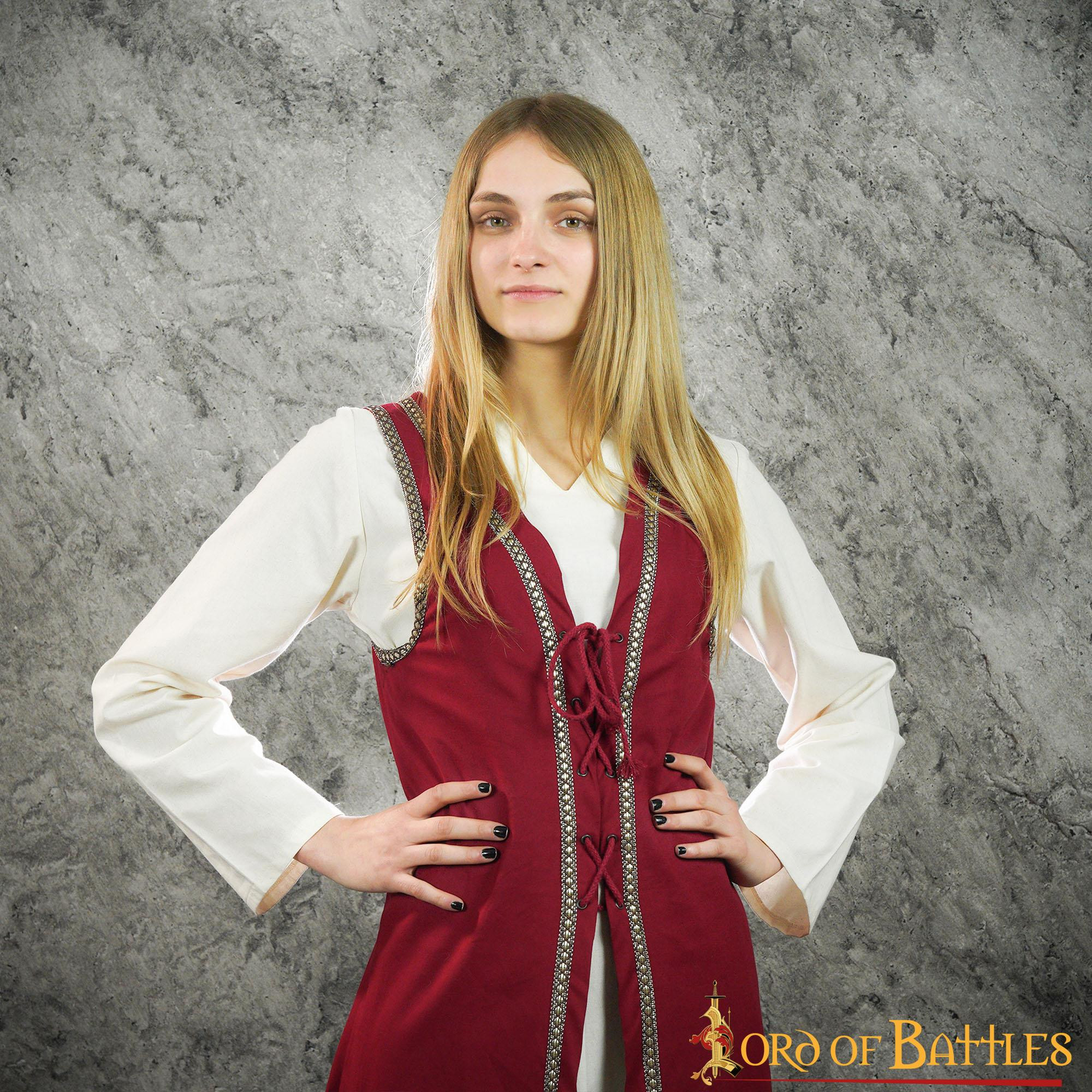 Brial Julietta Medieval em Garnet