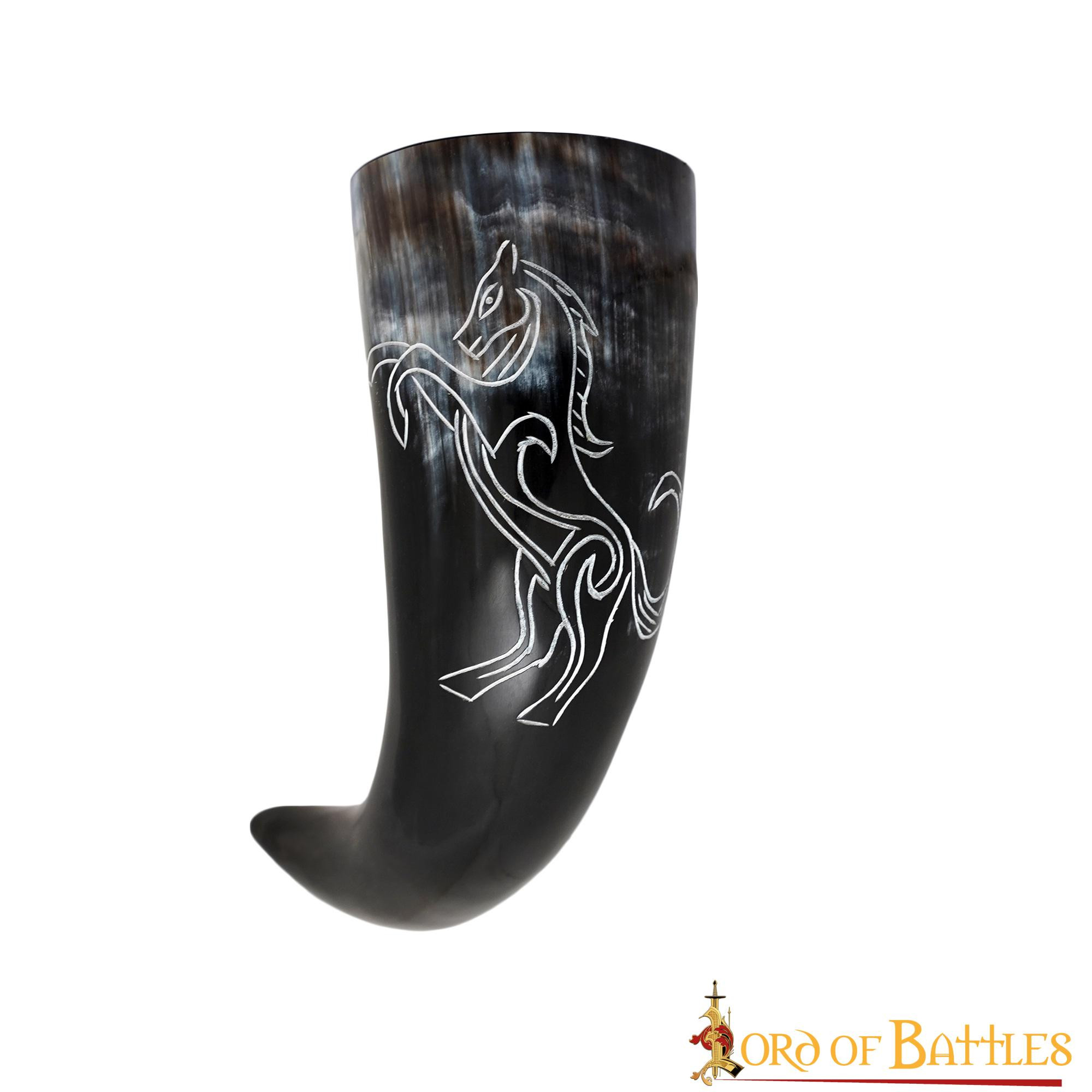 Design de chifre de beber Viking Cavalo Garanhão