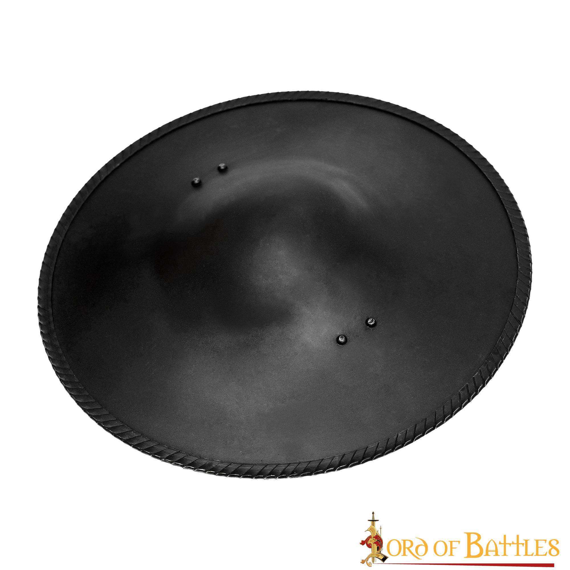 Escudo medieval funcional redondo para esgrima histórica