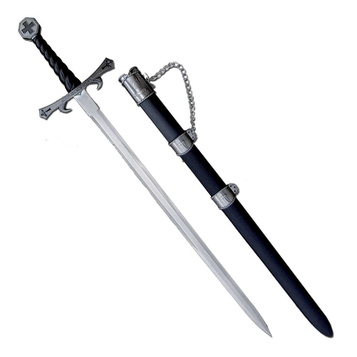 Espada Templários com bainha (93 cms.)