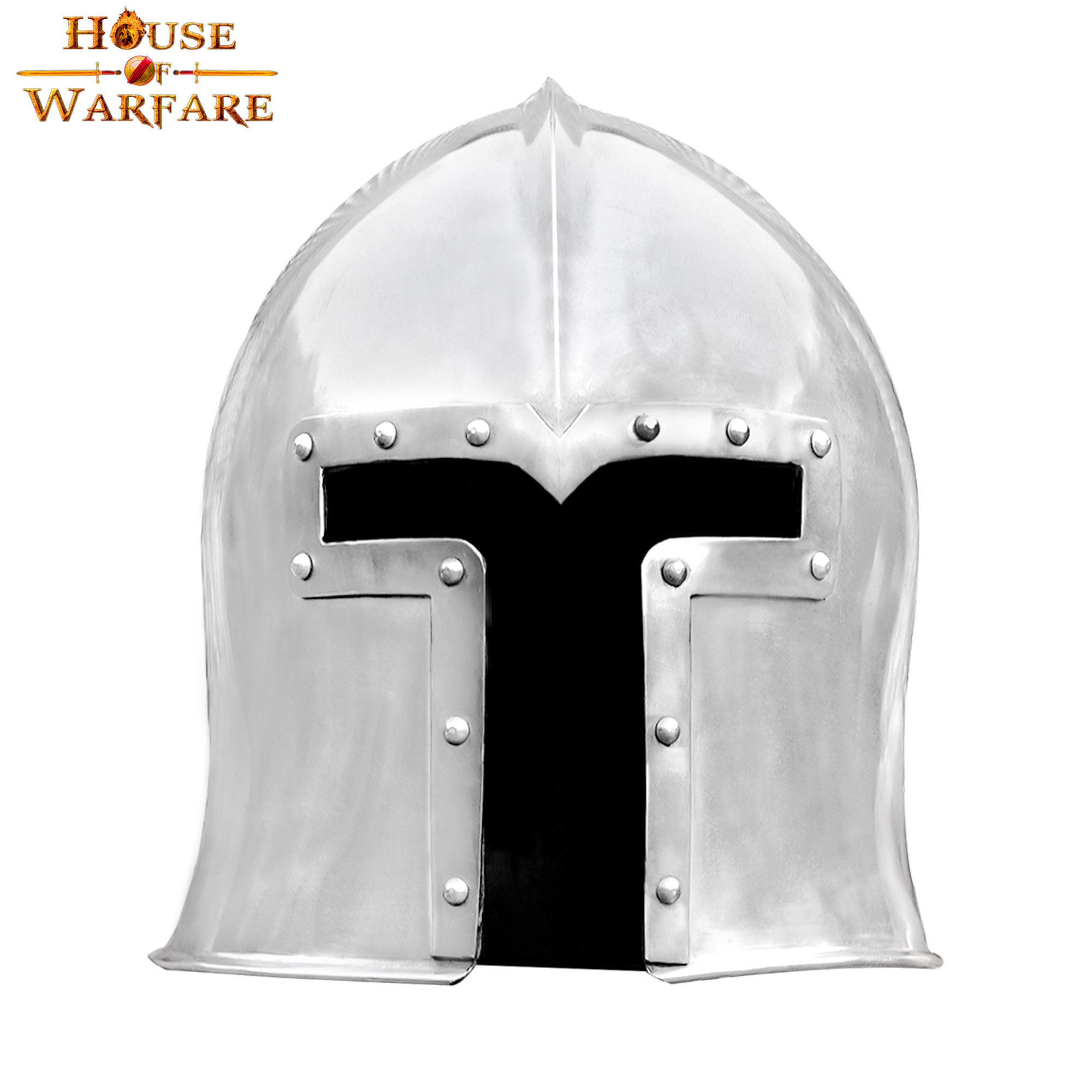 Barbuto italiano em aço, séc. XV