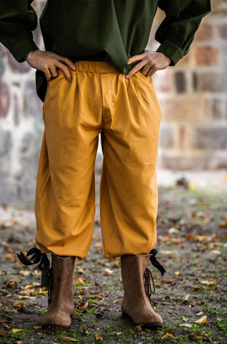 Calça pirata Vincent, cor marrom mel