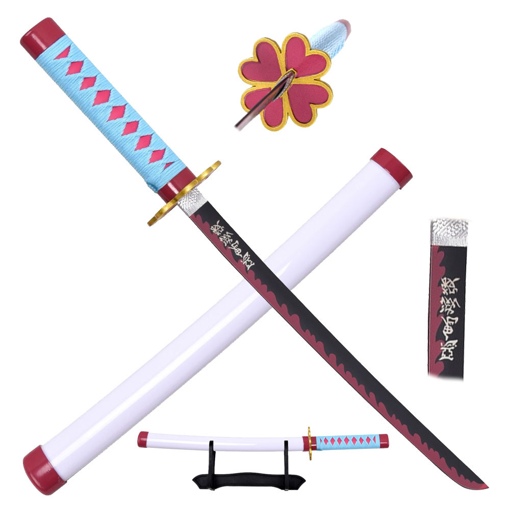 Katana miniatura Mitsuri Kanroji de Kimetsu No Yaiba (43 cm.)