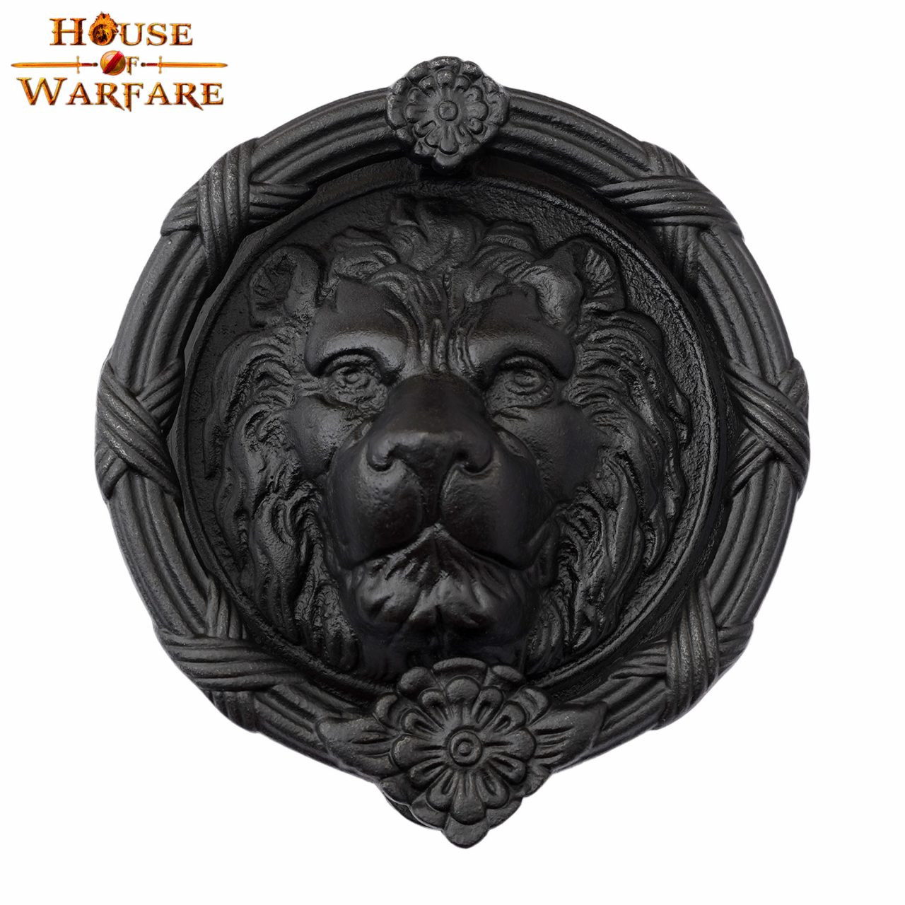 Aldrava romana e medieval em ferro fundido (18,6 cm.)