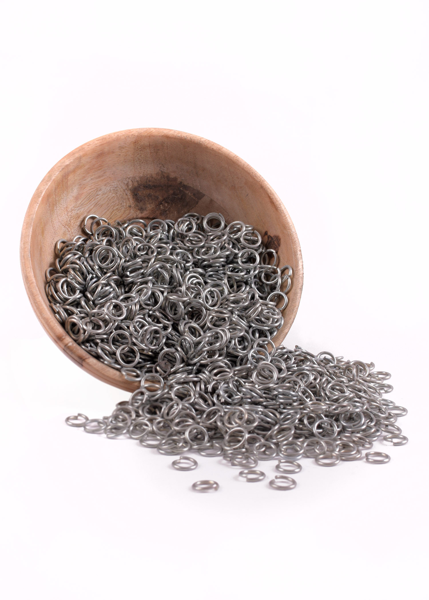 Bolsa argola em malha de zinco, 9 mm.