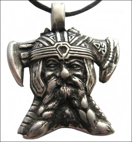 pingente de chefe viking