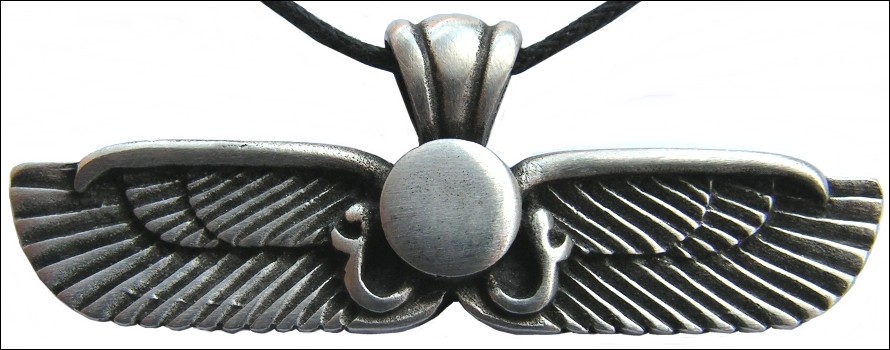 Asas egípcias de Horus pingente