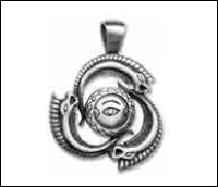 pingente símbolo grego