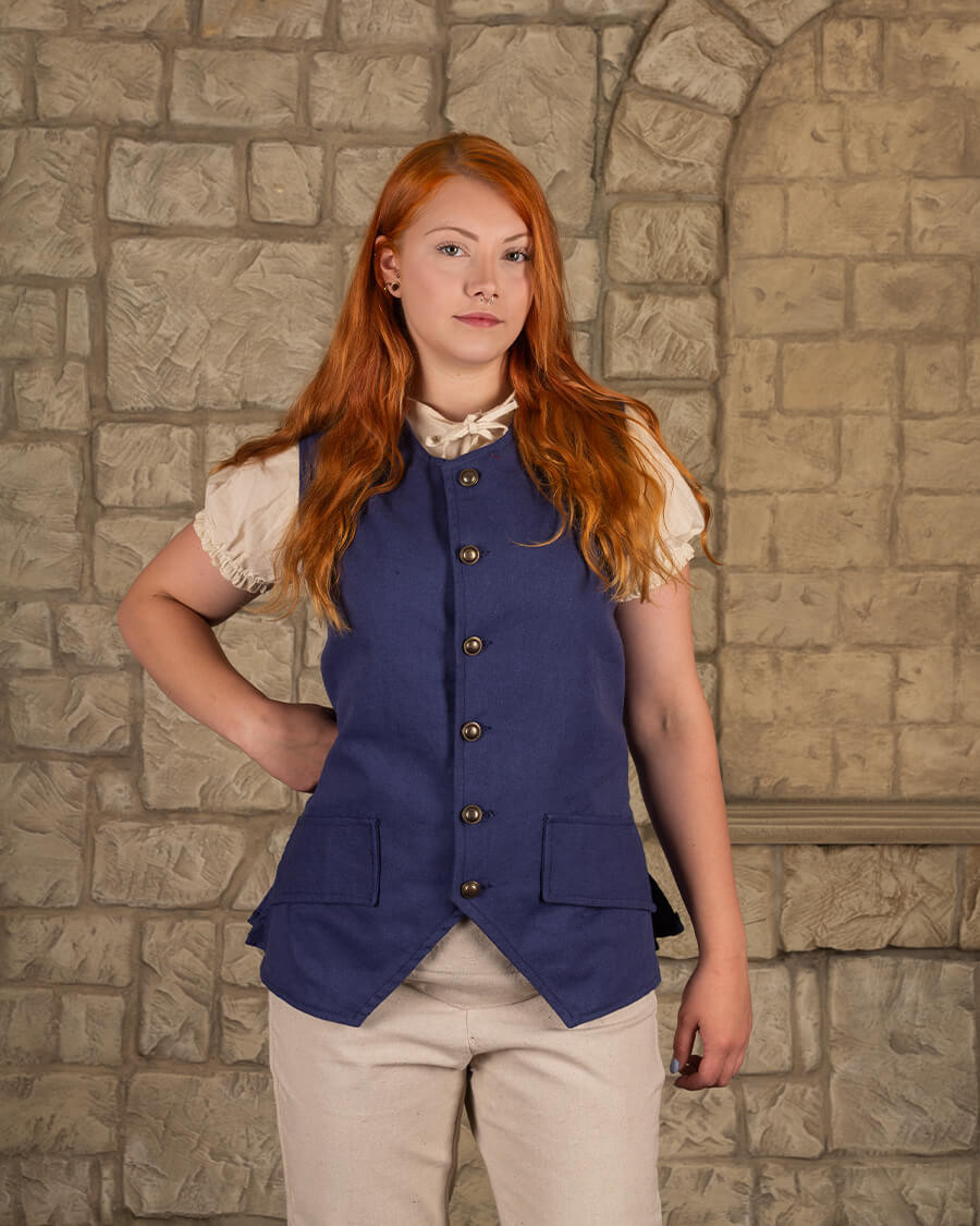 Fletcher colete pirata cor azul