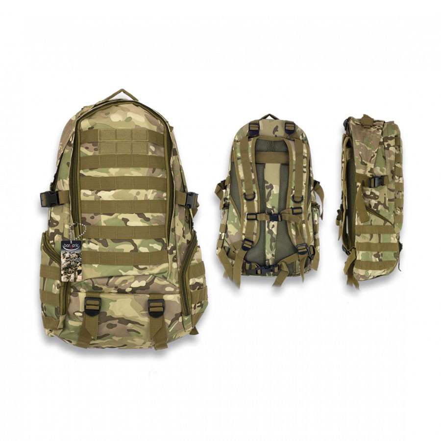 Mochila militar bárbara, vários acabamentos (38 litros)
