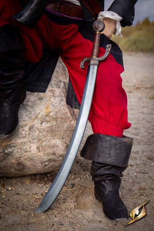 Sabre de pirata curvo tipo Falchion (90 cm.)