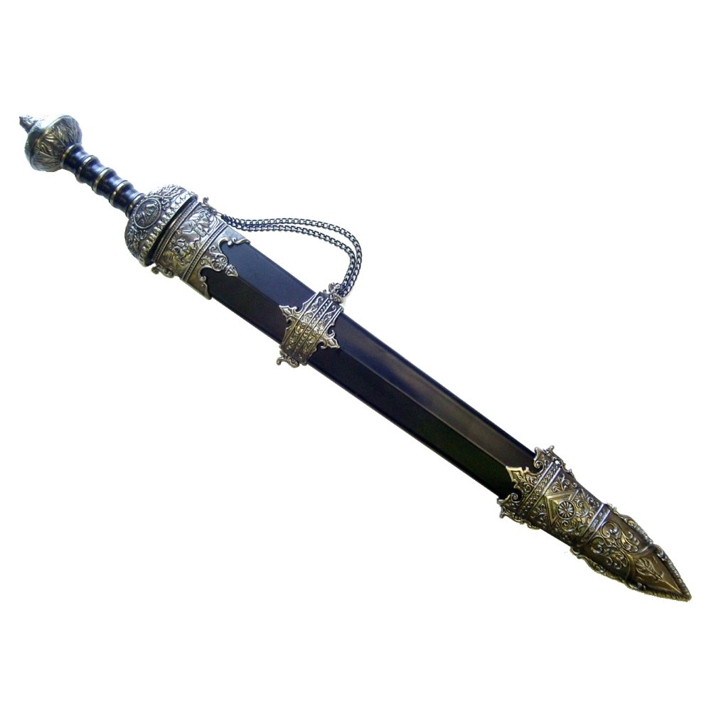 Espada de gládio romana decorativa com bainha (80 cm.)