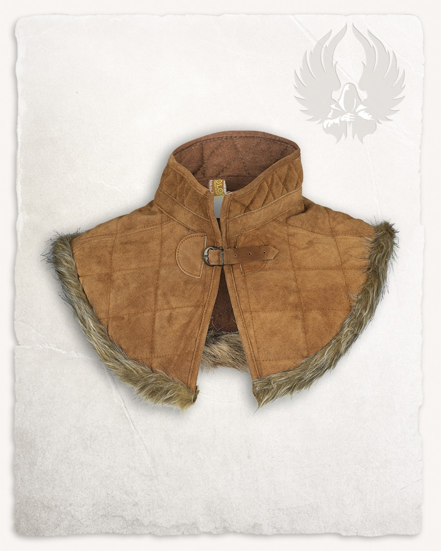 Gorge medieval Nimue em camurça - Castanho Claro