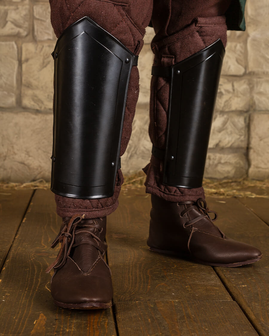 Grevas medievais de Mina em aço enegrecido