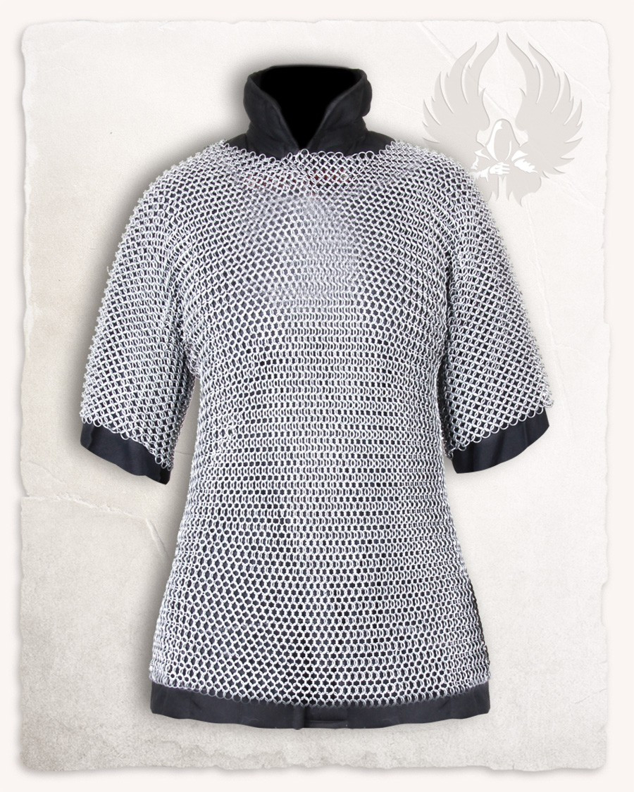 Anéis de cota de malha 4 em 1, modelo David (aço polido)