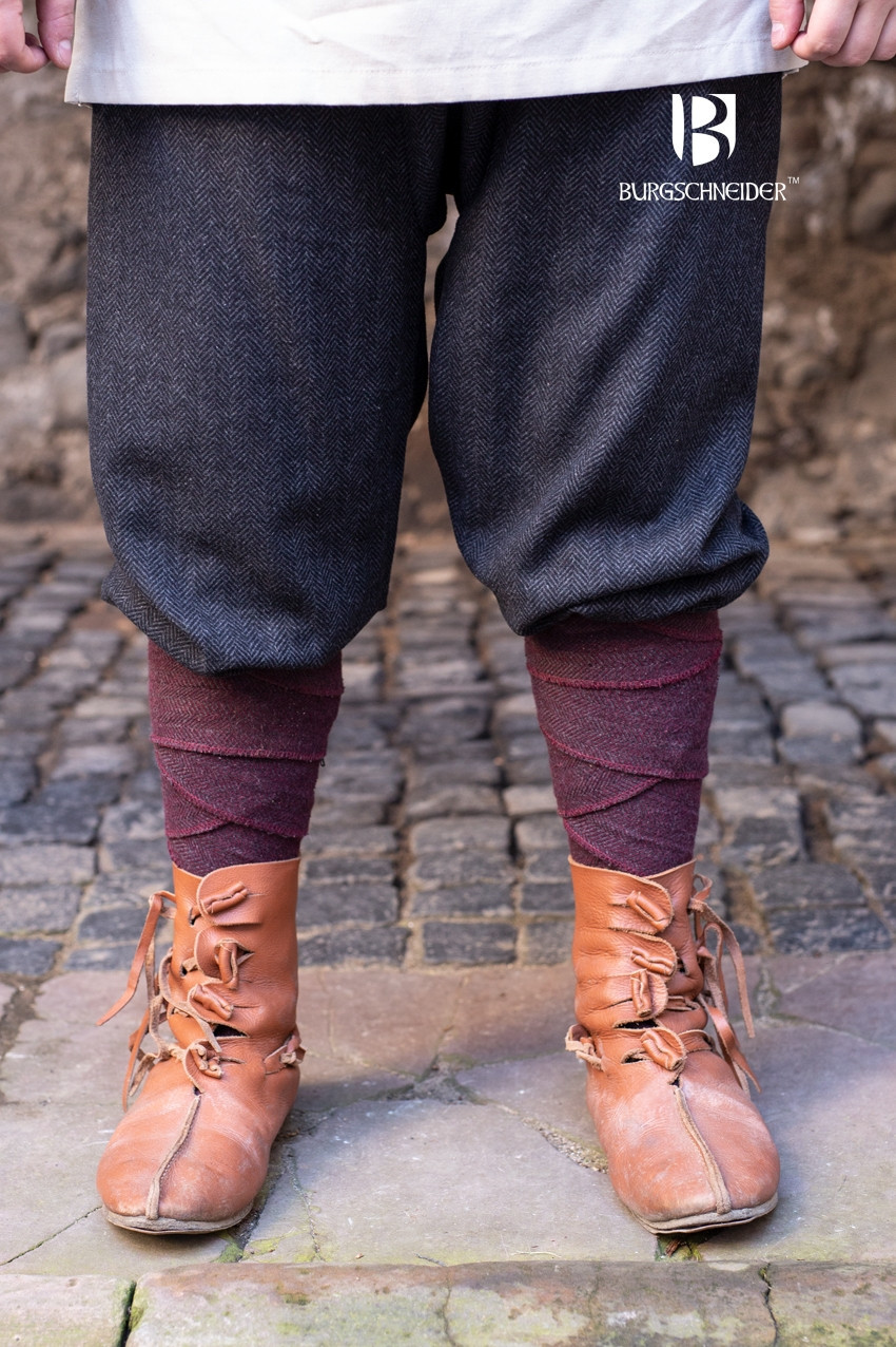 Calça Viking modelo Rus Ivar, Preto-Cinza