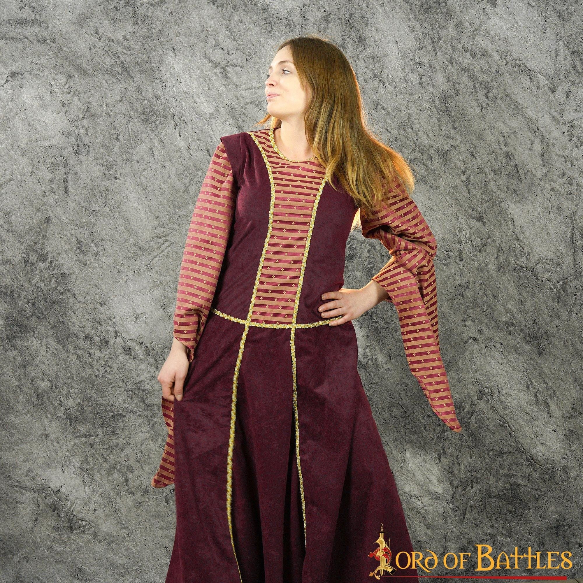 Vestido longo medieval modelo Francy