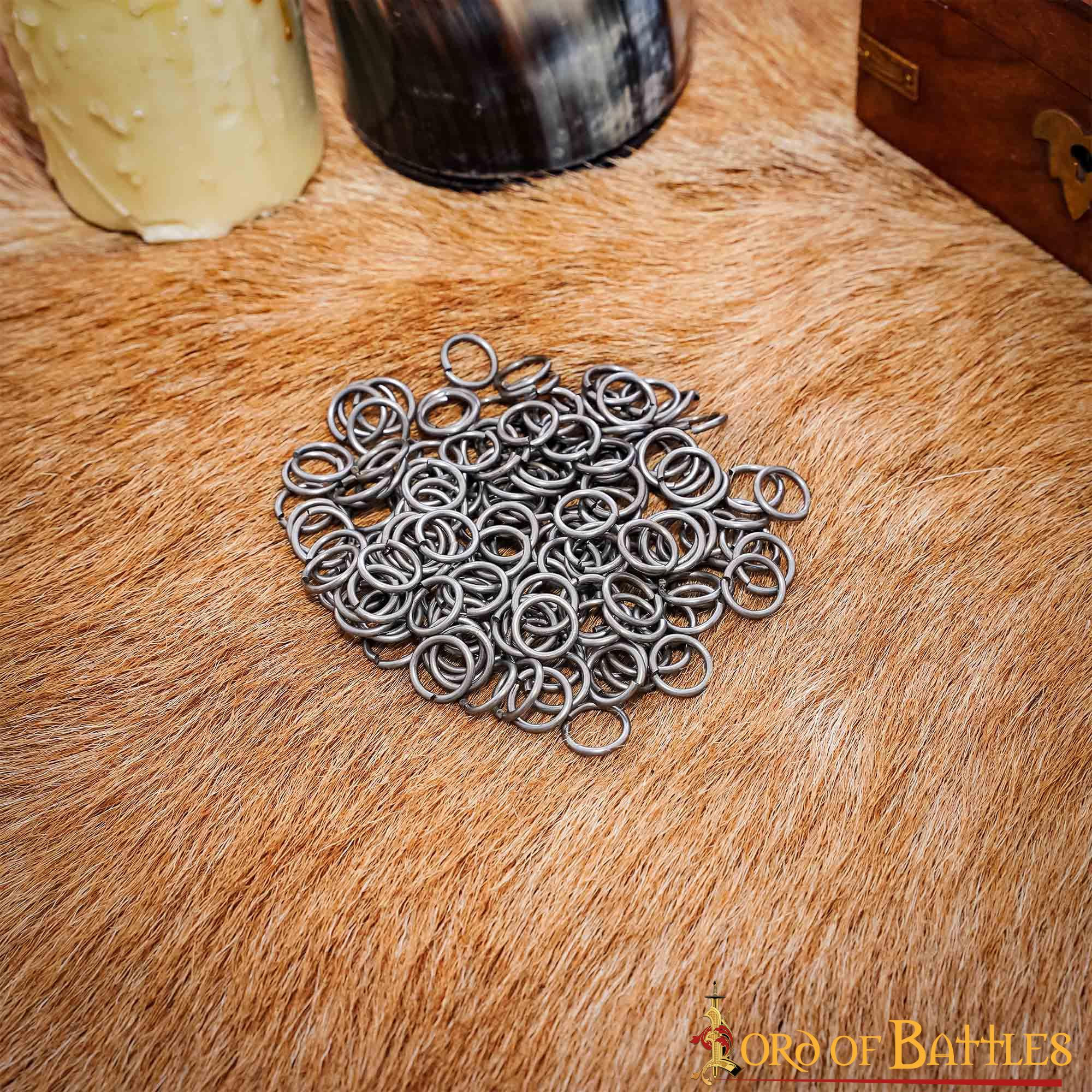 Saco 1kg. cota de malha de anel solto aço macio