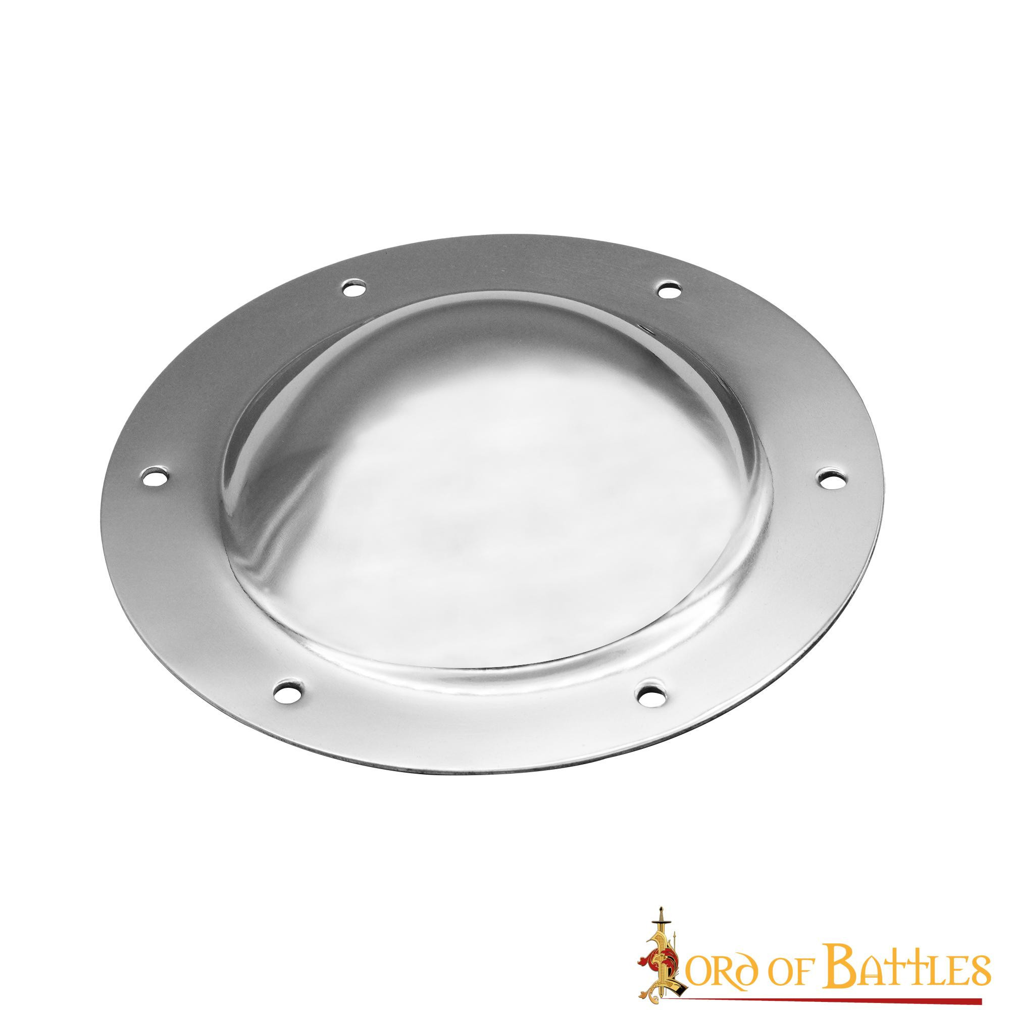 Umbo medieval de aço feito à mão para escudos vikings e celtas