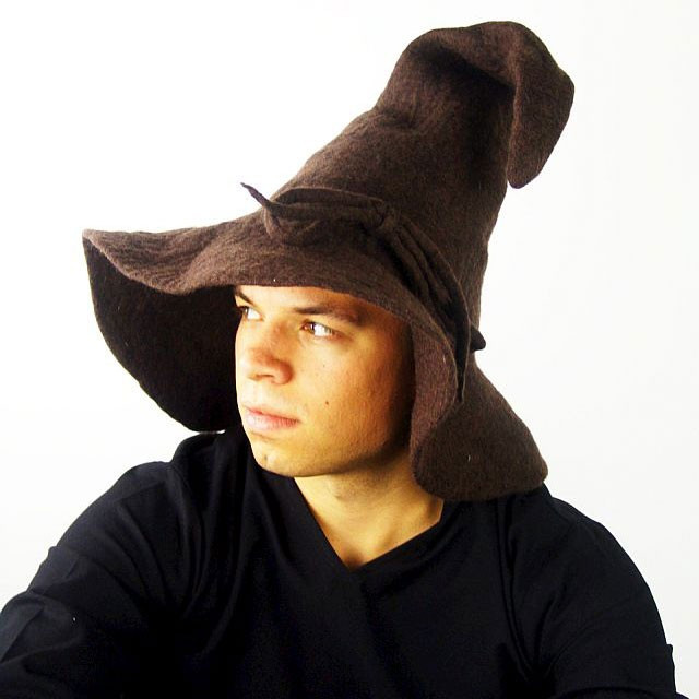 chapéu de mago de lã