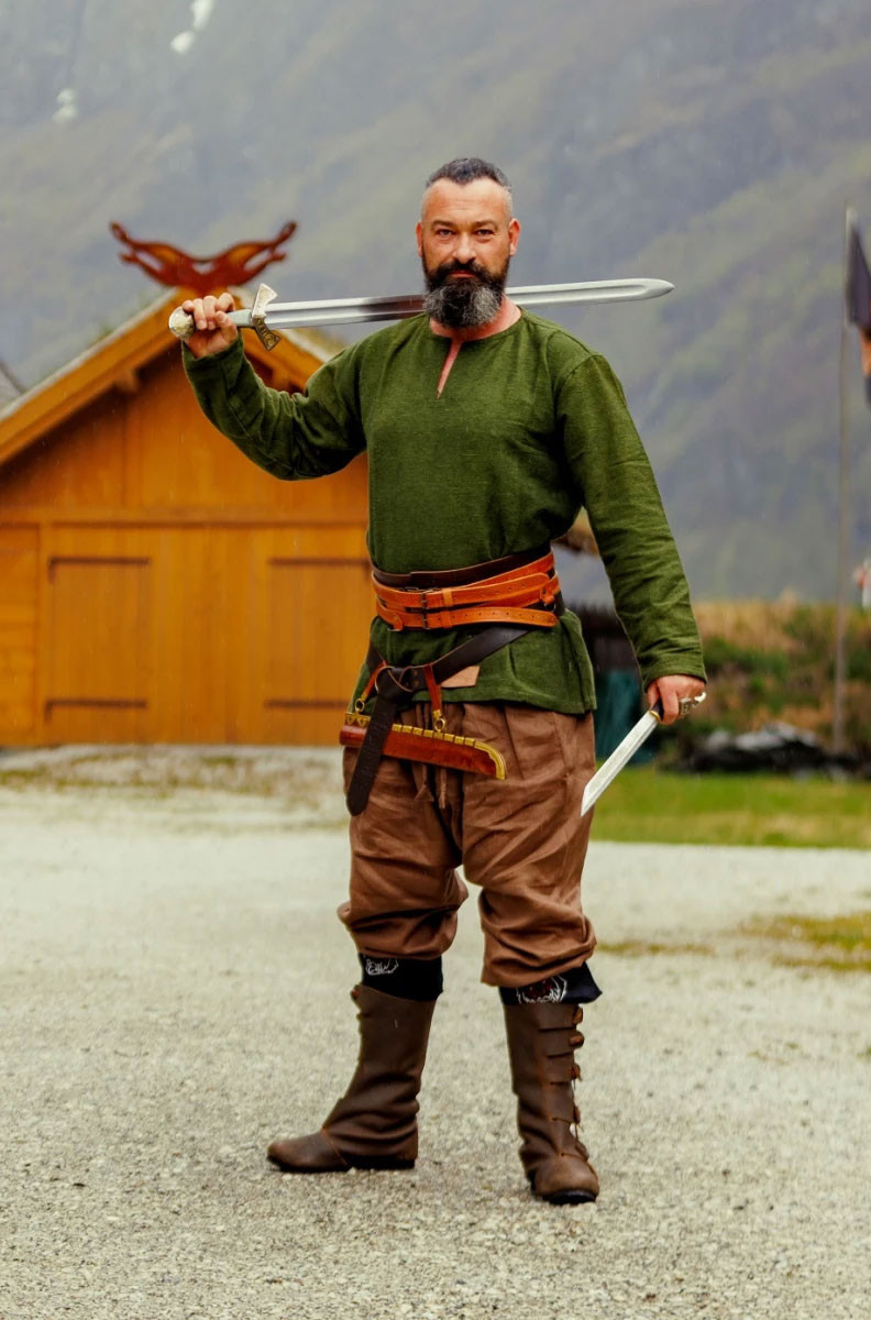 Túnica viking Ivar, verde