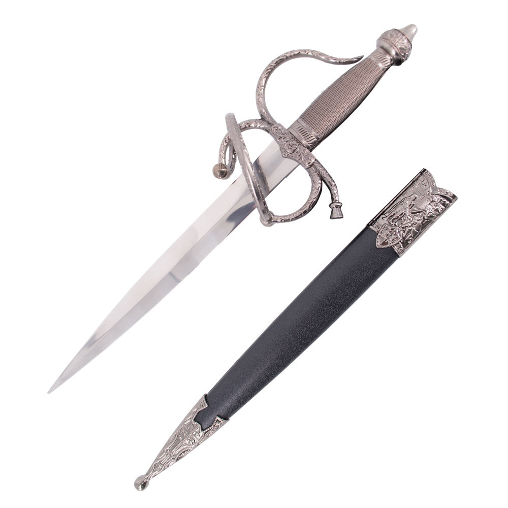 Adaga medieval Colada del Cid, com bainha