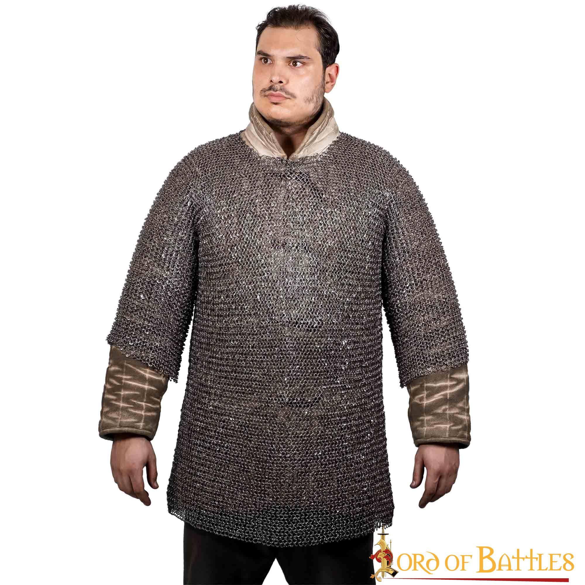 Cota de malha de aço com meia manga (10 mm.)