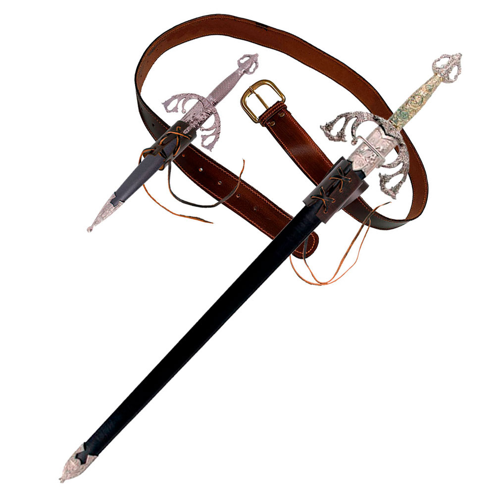 Pacote Rodrigo Díaz de Vivar, El Cid: espada, punhal, cinto e baldrics