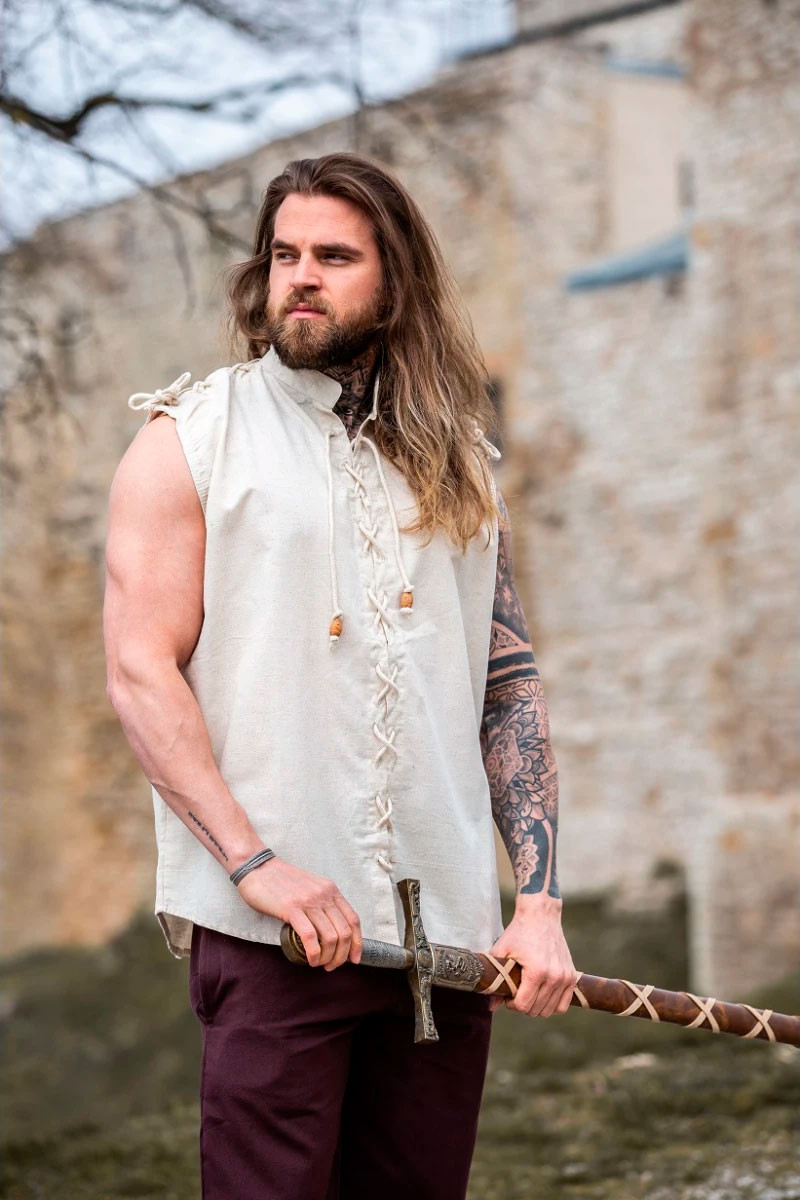 Camisa sem mangas Medieval Henn