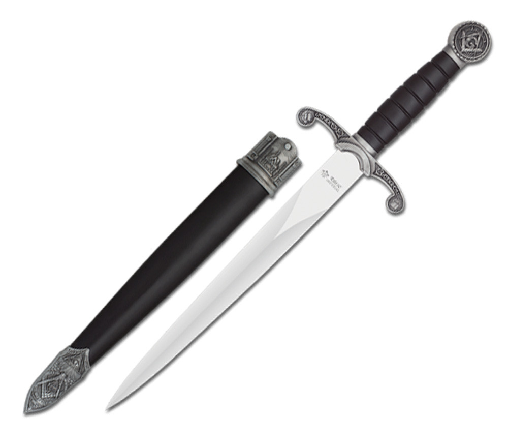 Adaga maçônica decorativa com bainha (39,30 cm.)