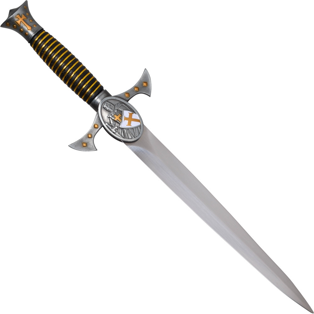 Adaga Templária decorativa de Cavaleiro Templário com bainha (37 cm.)