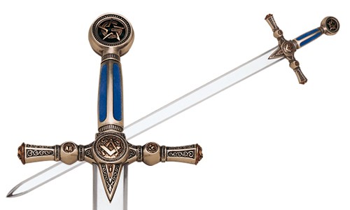 Espada dos Maçons em Prata