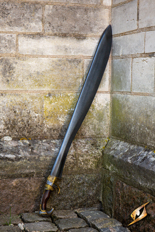 Espada Falcata em látex para LARP, 100 cm.