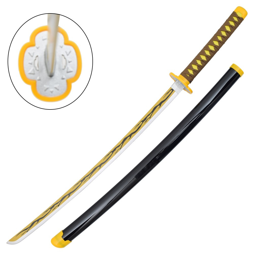 Katana de bambu de Zenitsu Agatsuma de Kimetsu No Yaiba (104 cm.)