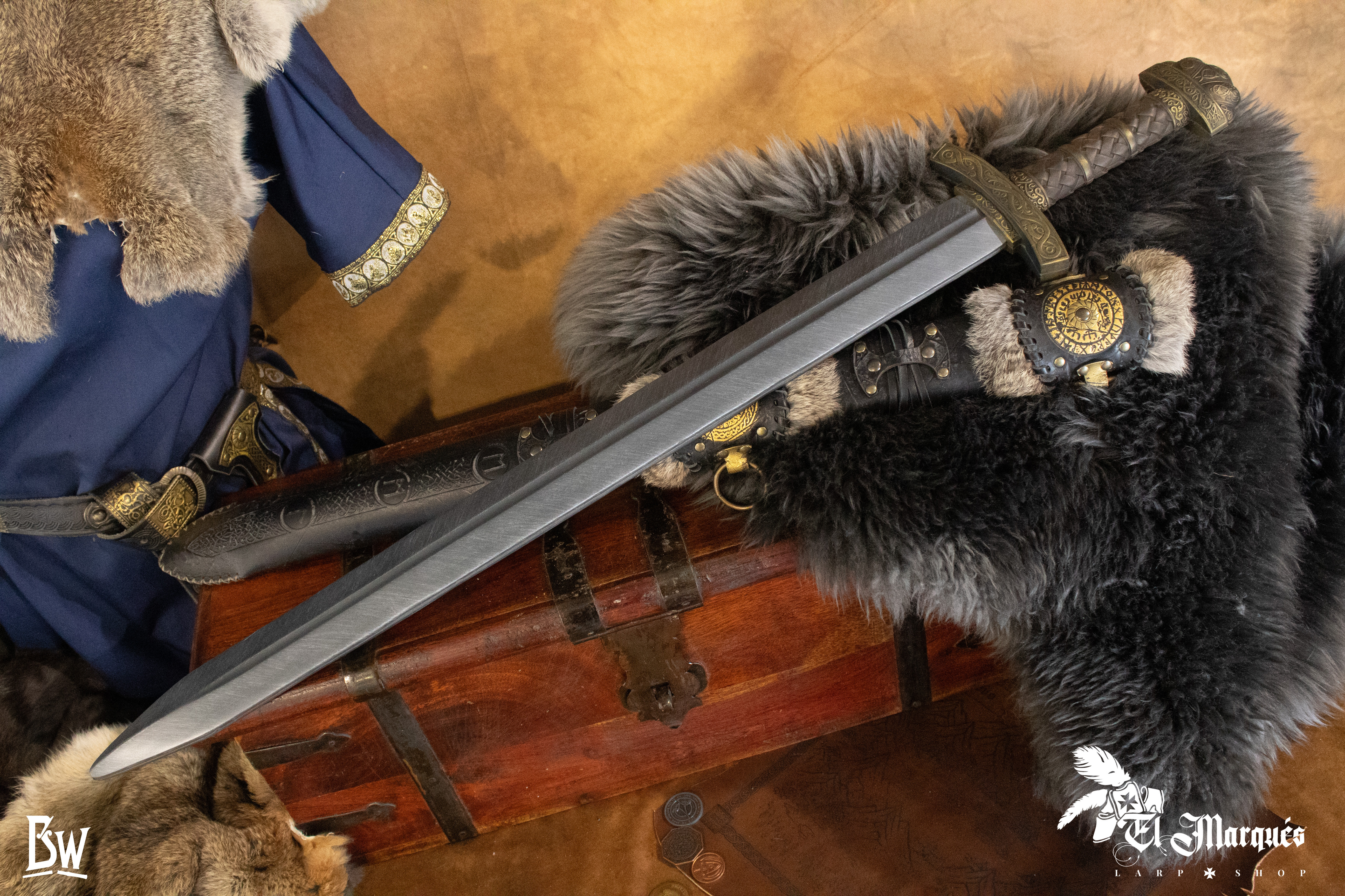 Espada Vikinga longa Jarl para LARP